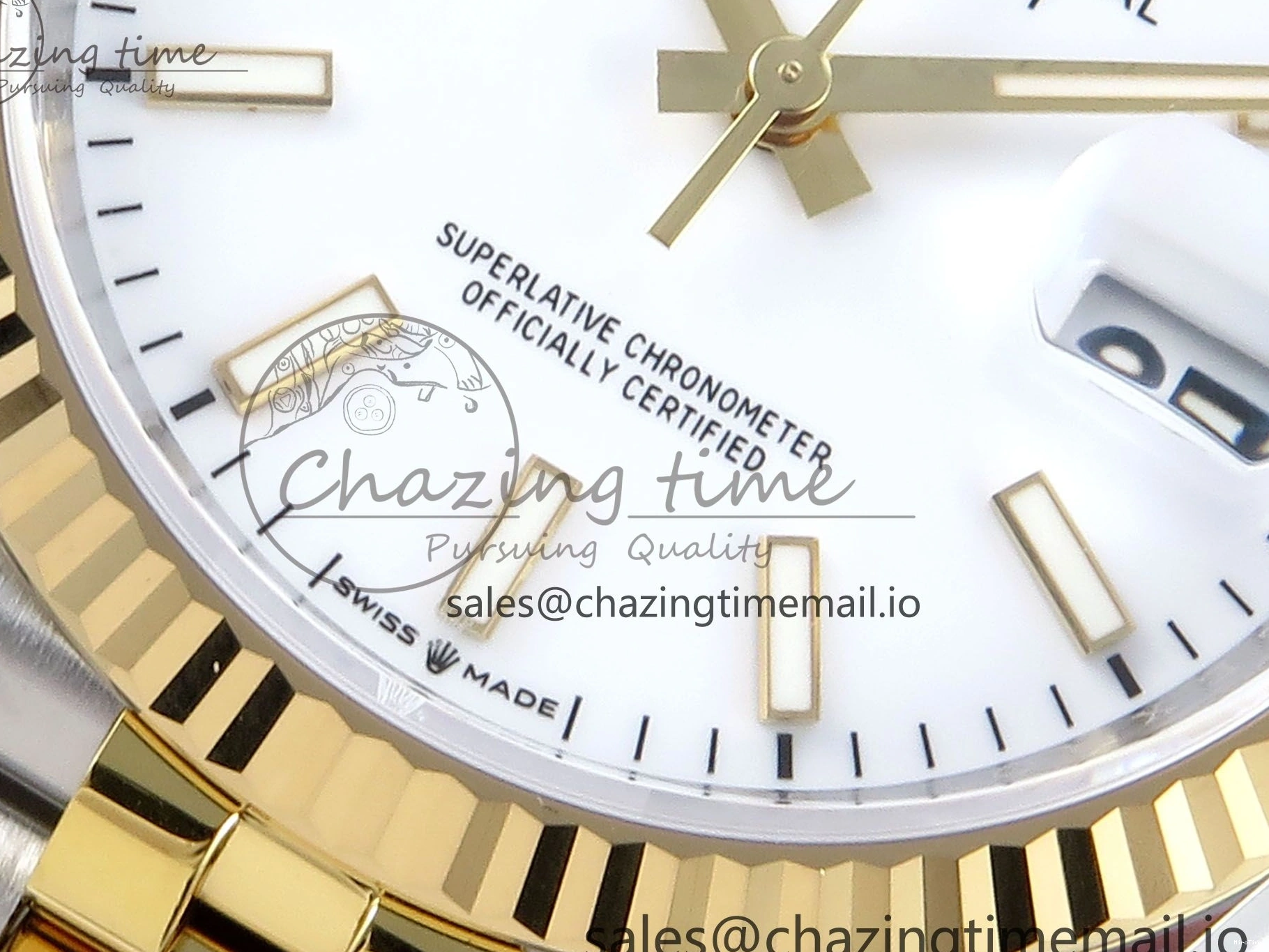MiroTime 0126 DateJust 36 126233 EWEF Best Edition White Dial Stick Marker on SS YG Jubilee Bracelet A Affordable 618
